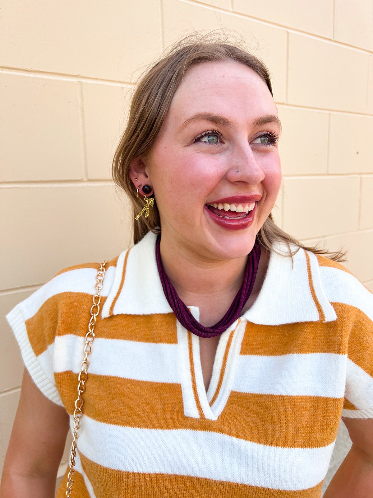 Burgundy Gem Spear Drop Earrings - The Pink Pineapple 850