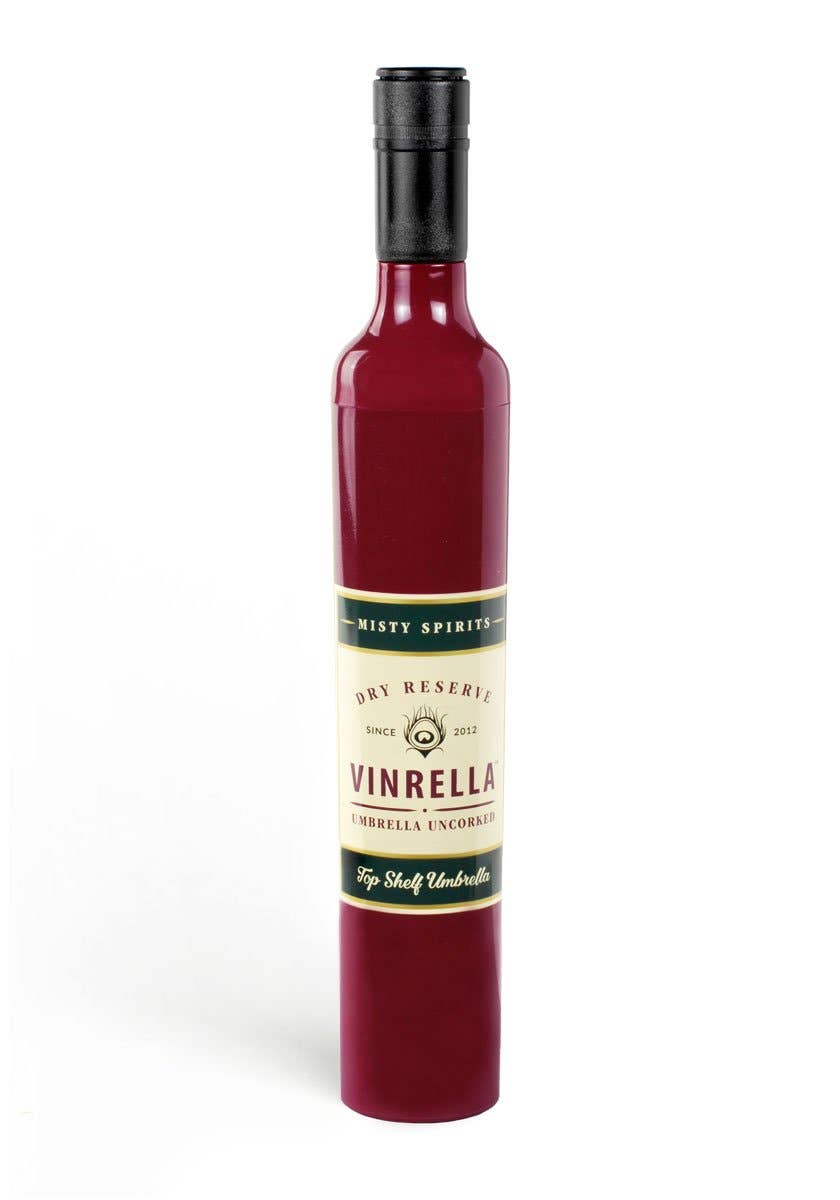 Burgundy Wine Bottle Umbrella - The Pink Pineapple 850