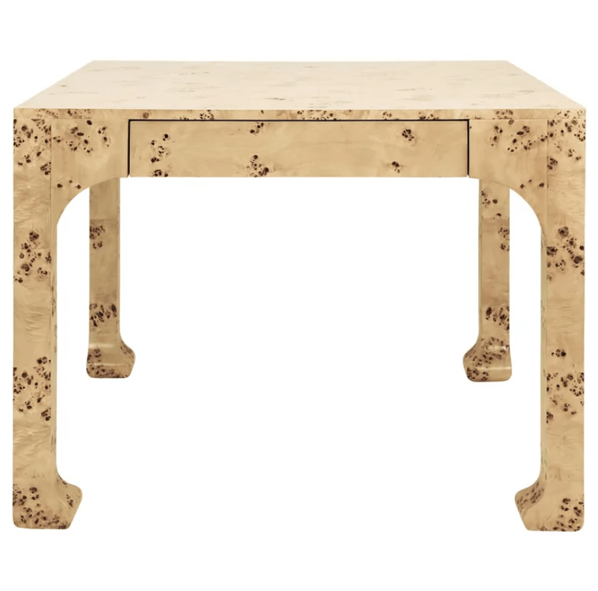 Burl Wood Pagoda Game Table - The Pink Pineapple 850