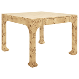 Burl Wood Pagoda Game Table - The Pink Pineapple 850