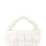 Mini Puffer Quilted Bag-White