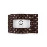 [TELETIES] Flat Rectangle Hair Clip – Medium Truly Taupe Quilted