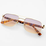 [Freyrs] Vesper Aviator Sunglasses in Gold/Sunset