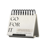 Go For It Inspirational Perpetual Calendar - Stationery Gift