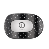 [Teleties] Flat Round Hair Clip | Black Polka Dot Party | Large