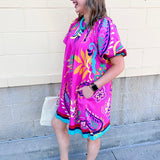 Cabana Muse Mini Dress - The Pink Pineapple 850