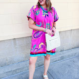 Cabana Muse Mini Dress - The Pink Pineapple 850