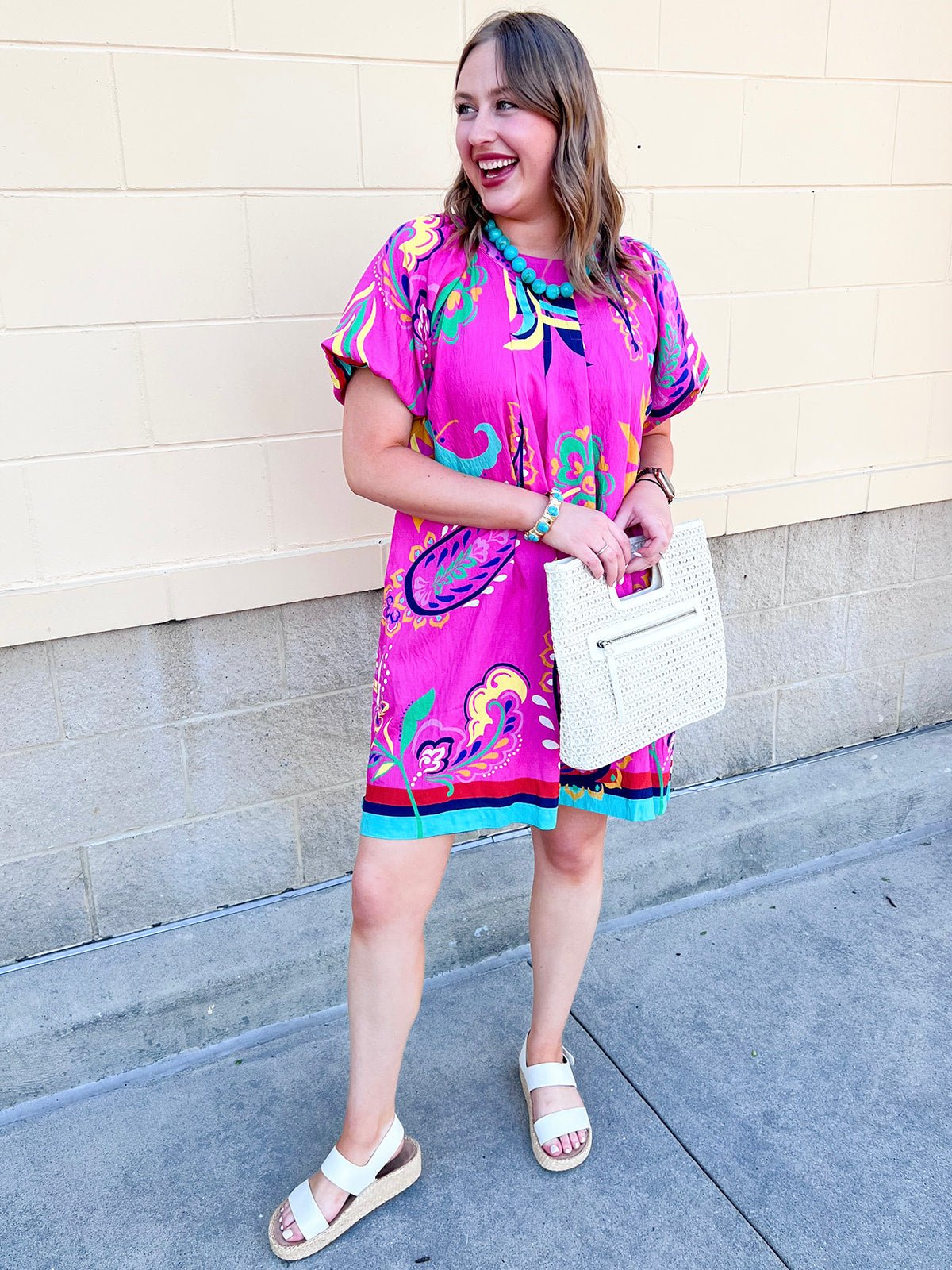 Cabana Muse Mini Dress - The Pink Pineapple 850