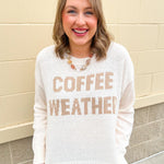Café Cozy Lightweight Sweater - The Pink Pineapple 850