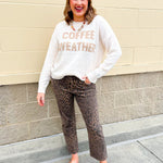 Café Cozy Lightweight Sweater - The Pink Pineapple 850