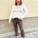 Café Cozy Lightweight Sweater - The Pink Pineapple 850