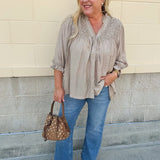 Café Season Blouse - The Pink Pineapple 850