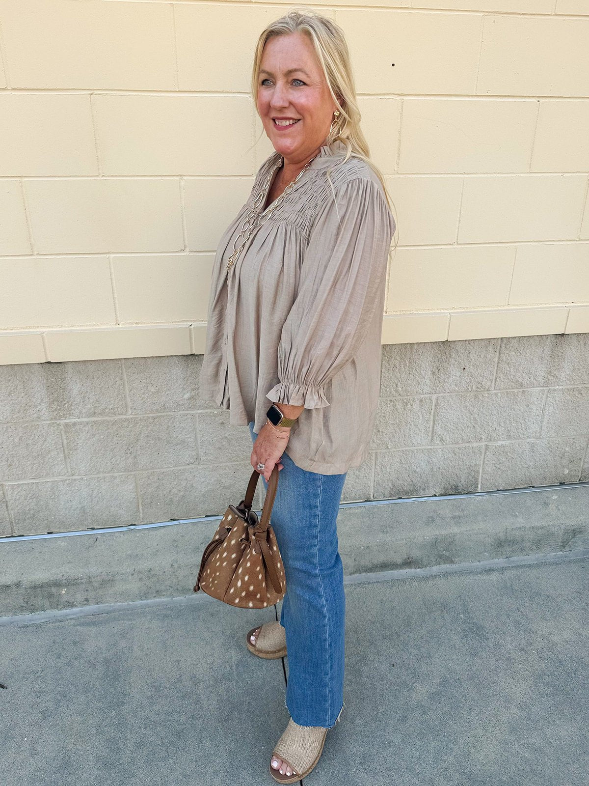 Café Season Blouse - The Pink Pineapple 850