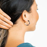 Cam Mini Hoops - Blonde Tortoise - The Pink Pineapple 850