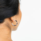 Cam Mini Hoops - Blonde Tortoise - The Pink Pineapple 850