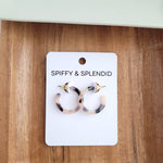 Cam Mini Hoops - Blonde Tortoise - The Pink Pineapple 850