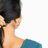 Cam Mini Hoops - Blonde Tortoise - The Pink Pineapple 850