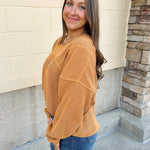 Camel Haven Knit Top - The Pink Pineapple 850