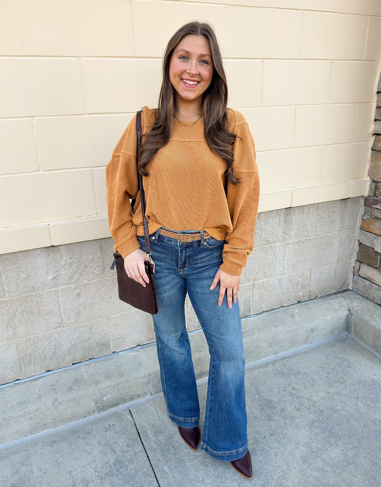 Camel Haven Knit Top - The Pink Pineapple 850