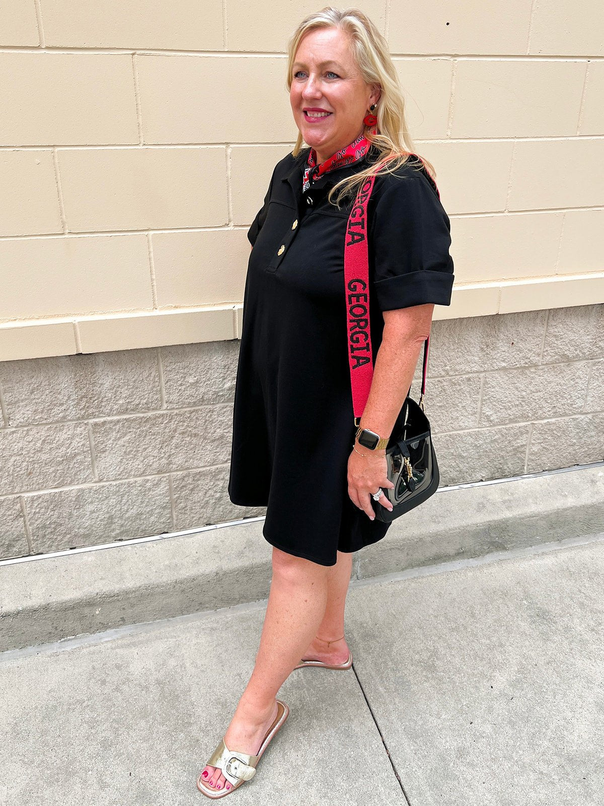 Campus Classic A-Line Dress in Black - The Pink Pineapple 850
