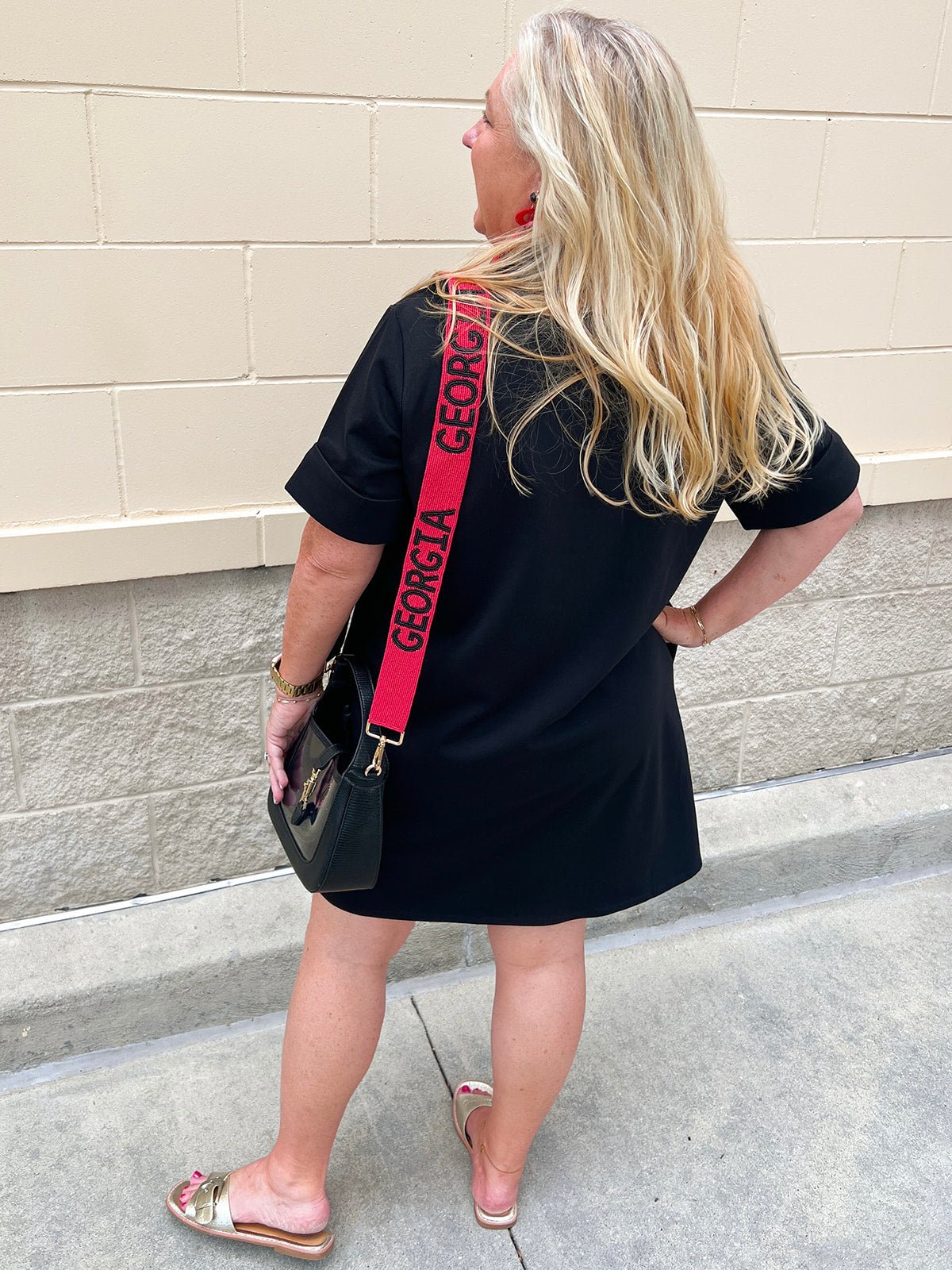 Campus Classic A-Line Dress in Black - The Pink Pineapple 850