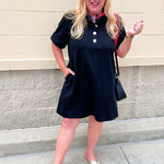 Campus Classic A-Line Dress in Black - The Pink Pineapple 850