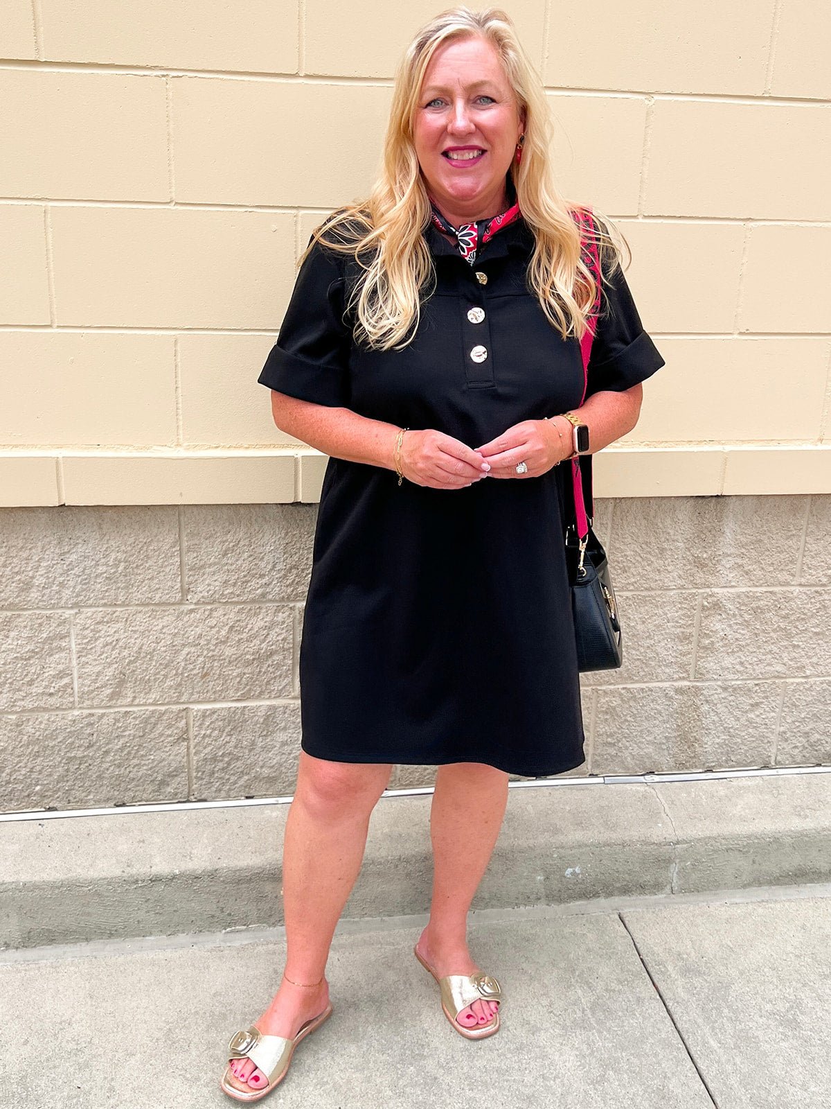 Campus Classic A-Line Dress in Black - The Pink Pineapple 850