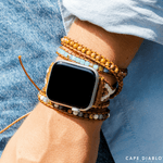 [Cape Diablo] Azure Terra Jasper Apple Watch Strap - The Pink Pineapple 850