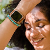 [Cape Diablo] Bonny Turquoise Apple Watch Strap - The Pink Pineapple 850