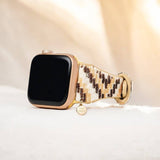 [Cape Diablo] Ebony Escalade Leather Apple Watch Strap - The Pink Pineapple 850