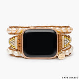 [Cape Diablo] Graceful Freshwater Pearl Apple Watch Strap - The Pink Pineapple 850
