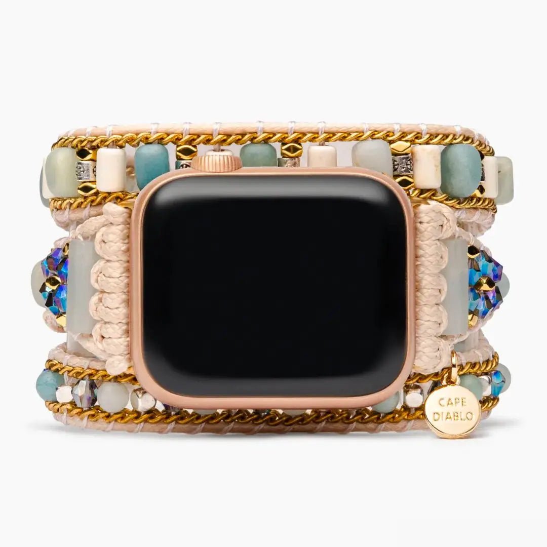 [Cape Diablo] Lucid Amazonite Apple Watch Strap - The Pink Pineapple 850
