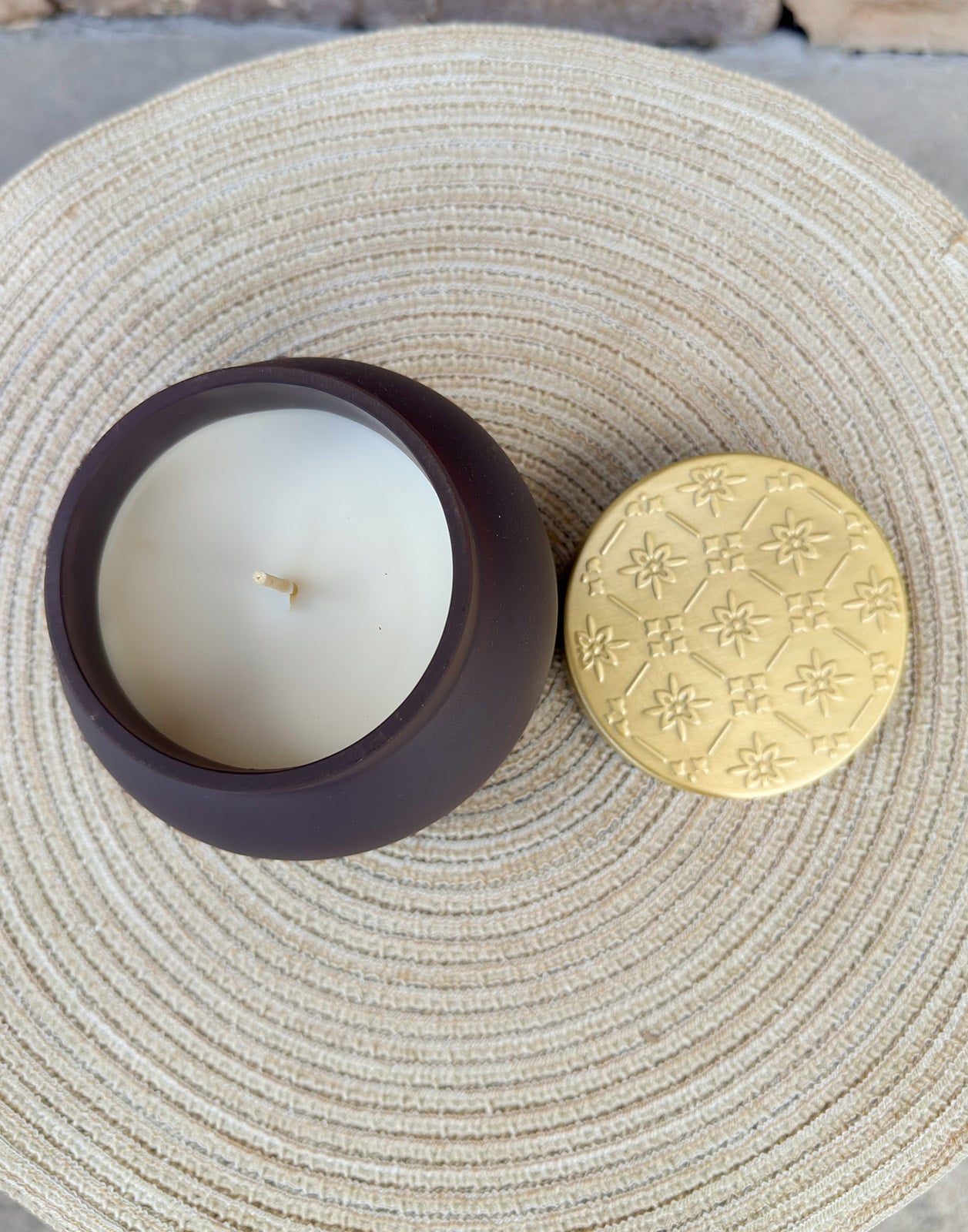 [Capri Blue] Blue Jean Terrazza Velluto Signature Candle - The Pink Pineapple 850