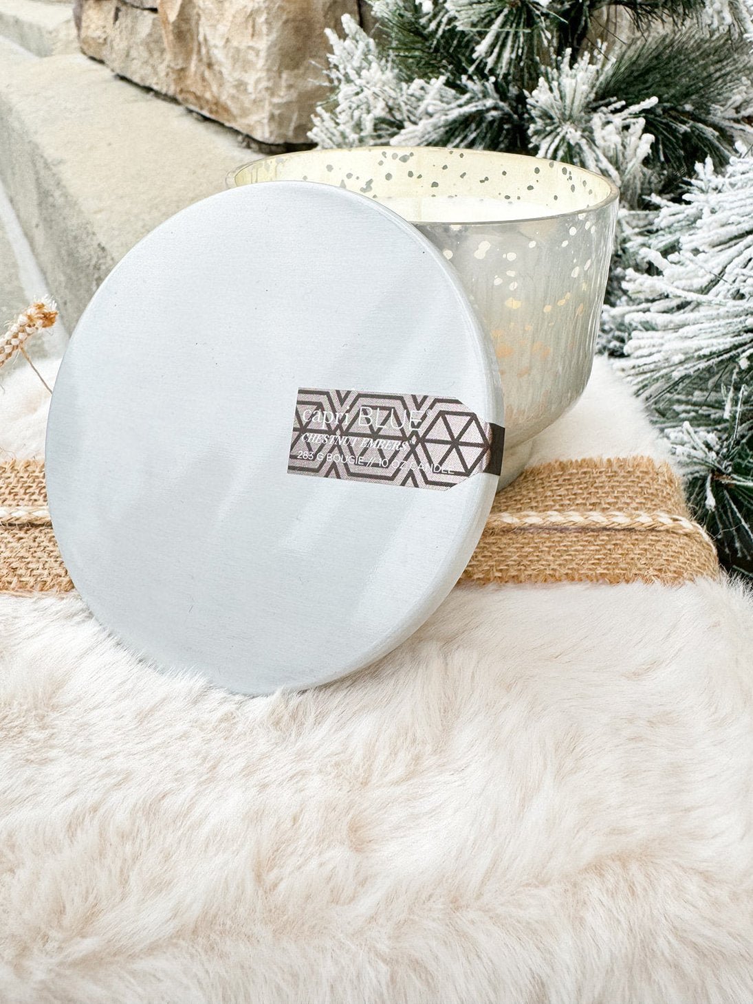 Capri Blue Chestnut Embers Mercury Inverted Jar 10oz - The Pink Pineapple 850