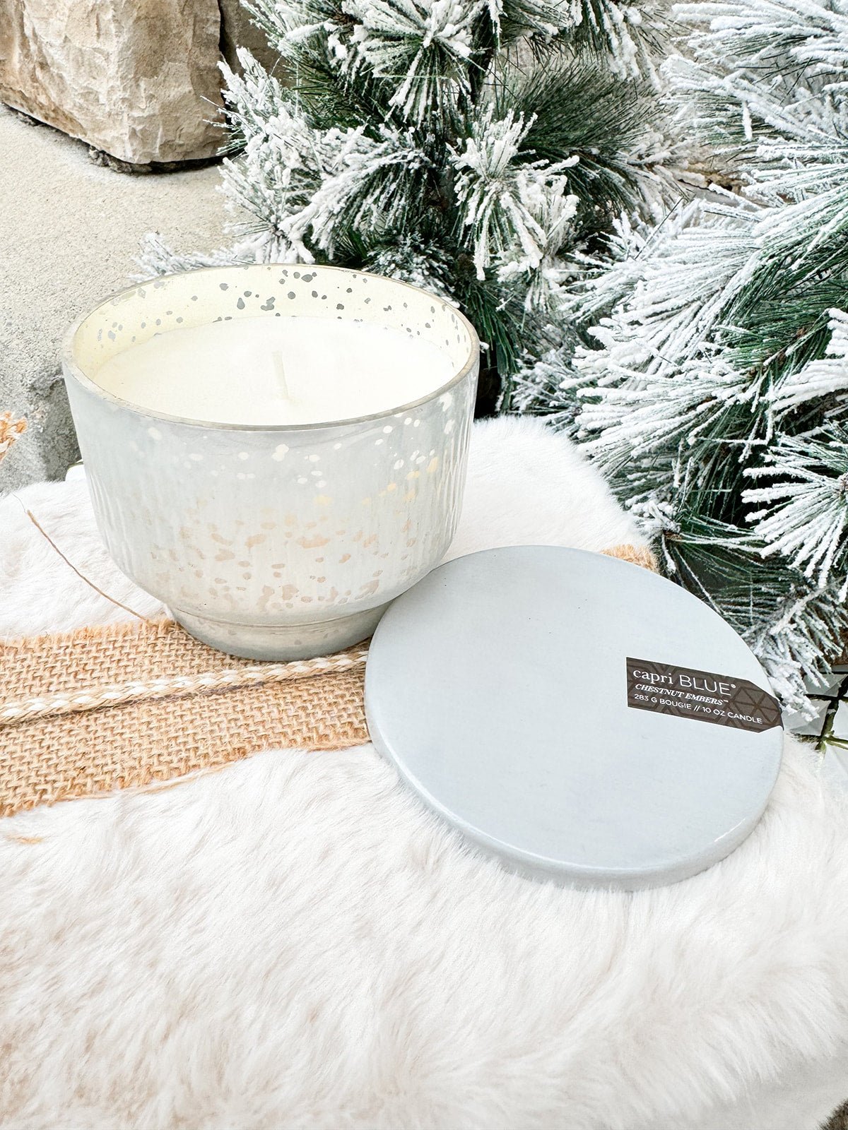 Capri Blue Chestnut Embers Mercury Inverted Jar 10oz - The Pink Pineapple 850