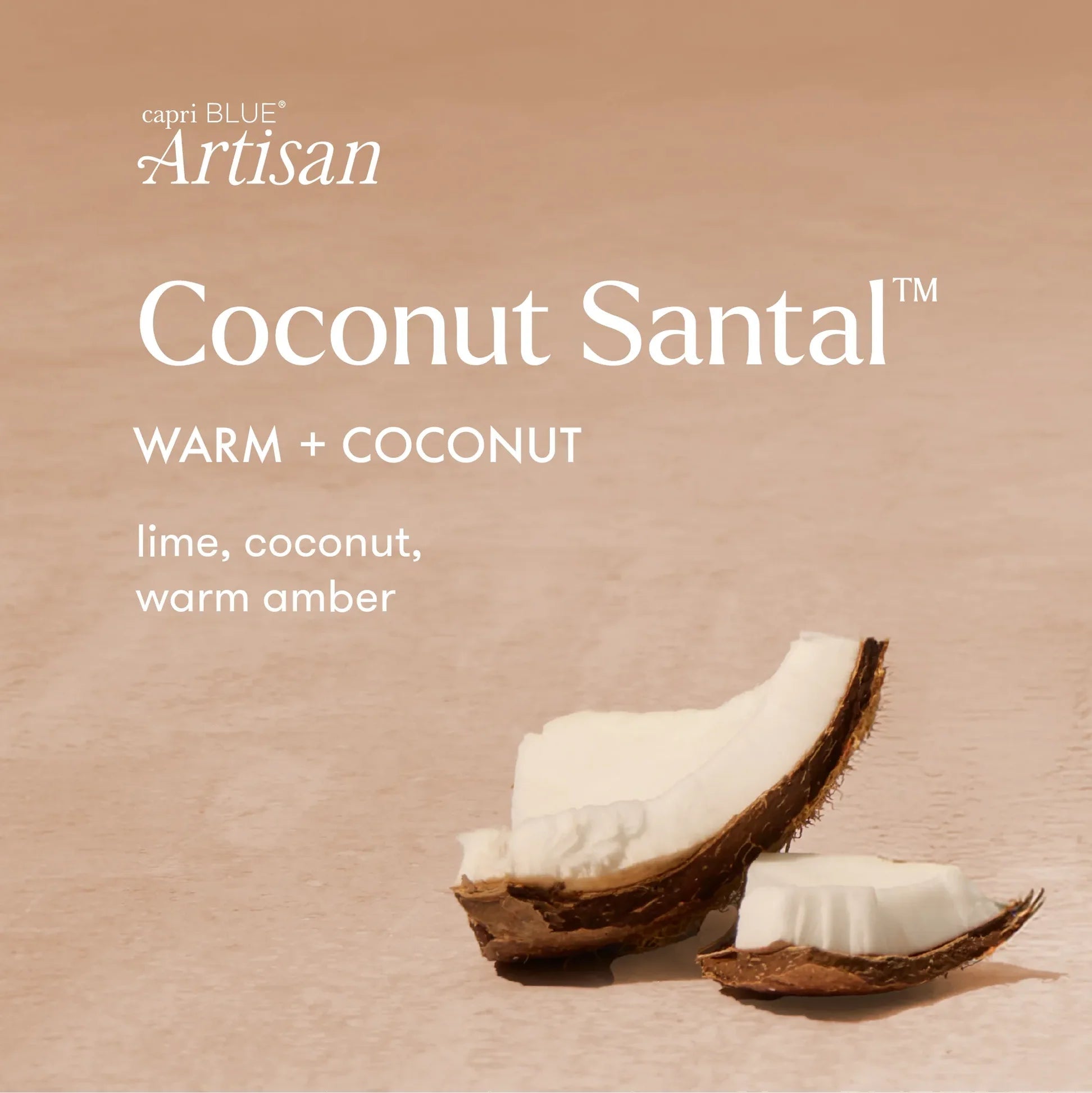 [Capri Blue] Coconut Santal Terrazza Velluto Petite Candle - The Pink Pineapple 850