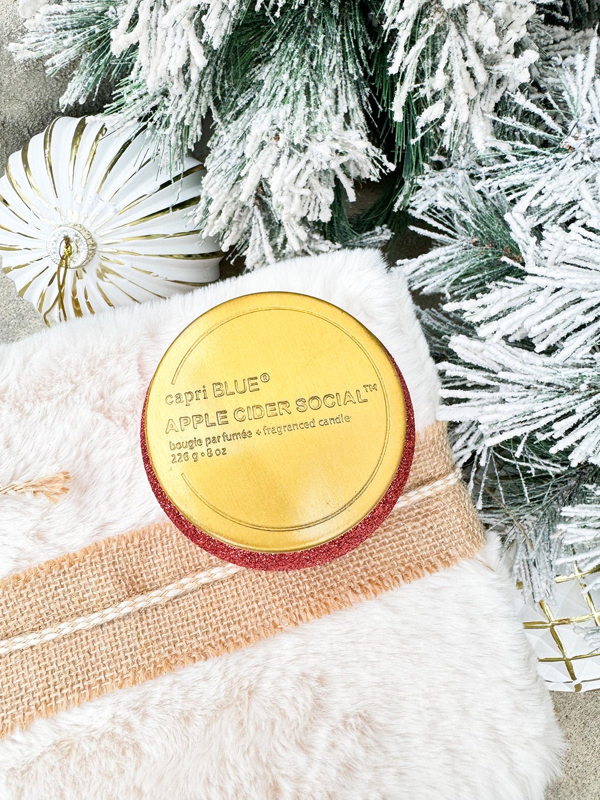 Capri Blue Glam Apple Cider Social Petite Candle 8oz - The Pink Pineapple 850