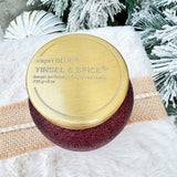 Capri Blue Glam Tinsel and Spice Petite Candle 8oz - The Pink Pineapple 850
