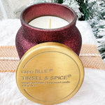Capri Blue Glam Tinsel and Spice Petite Candle 8oz - The Pink Pineapple 850