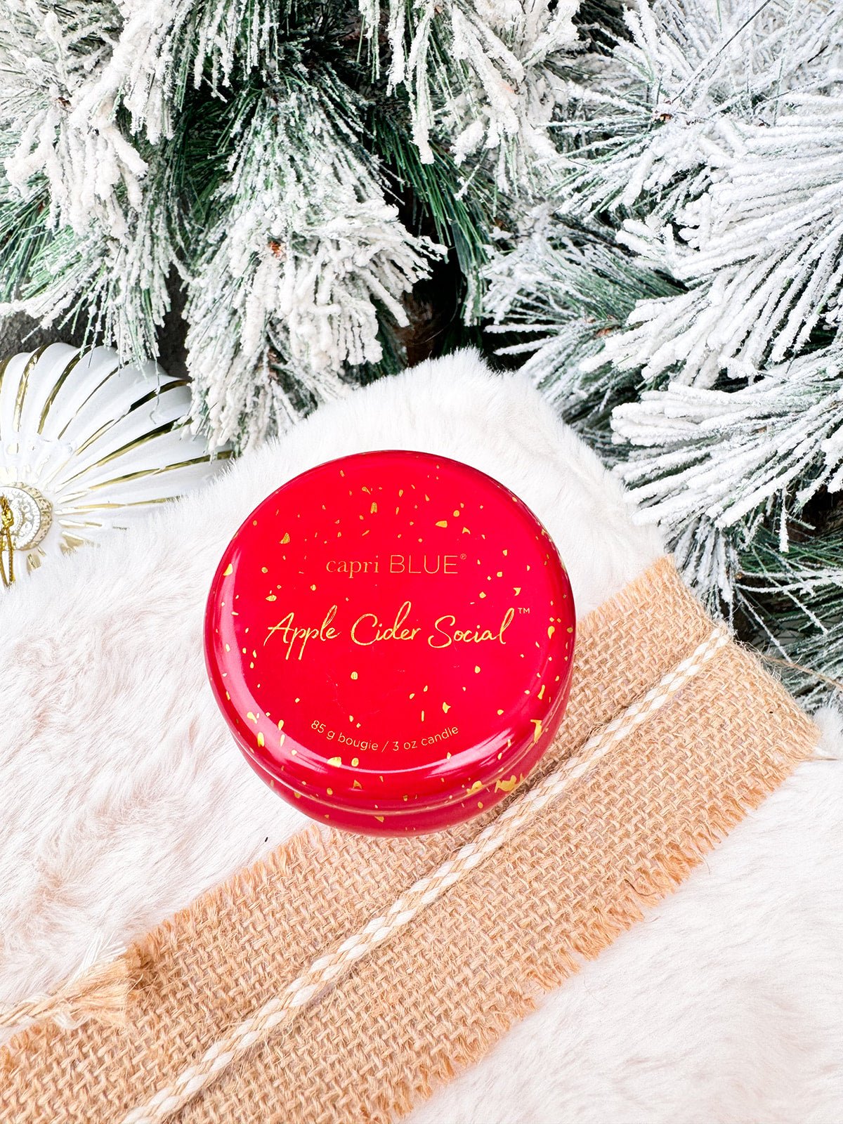 Capri Blue Glimmer Apple Cider Social Mini Tin 3oz - The Pink Pineapple 850
