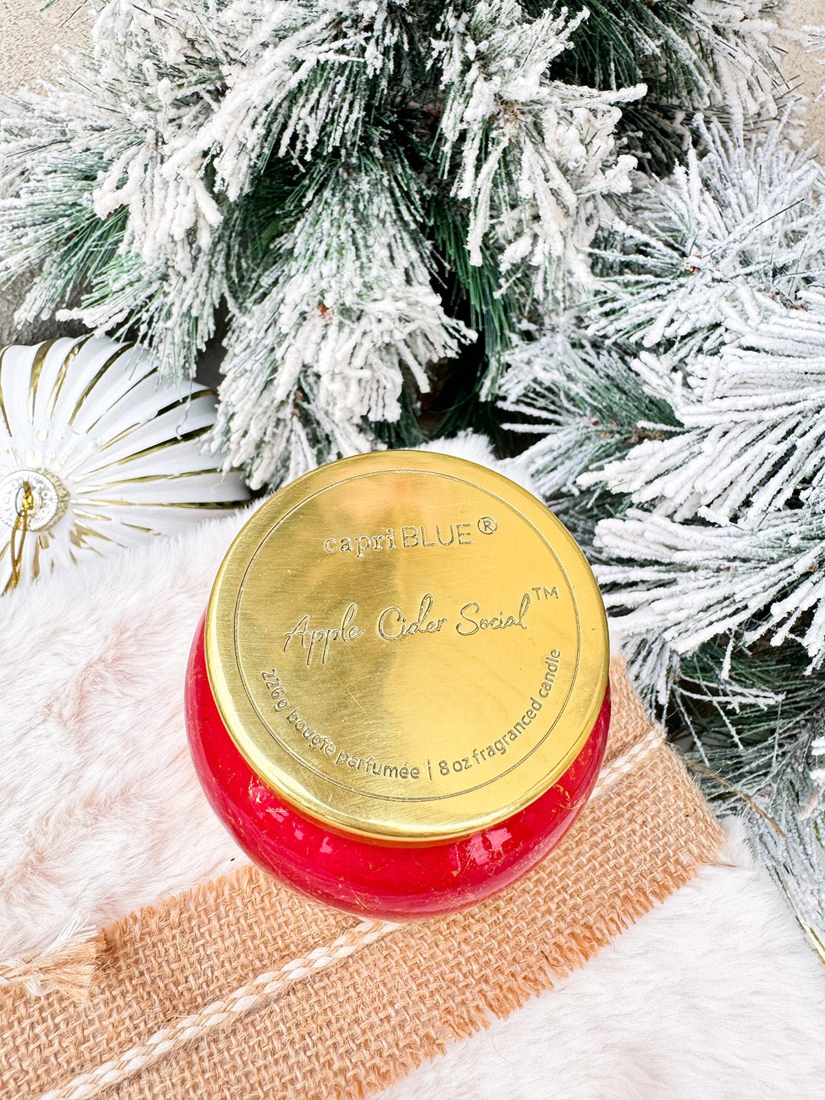 Capri Blue Glimmer Apple Cider Social Petite Candle 8oz - The Pink Pineapple 850