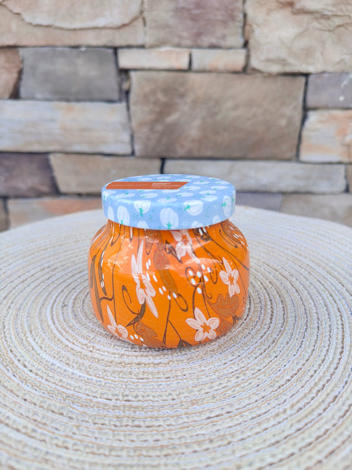 Capri Blue Holiday Pattern Play Pumpkin Dulce Candle Petite Jar 8oz - The Pink Pineapple 850