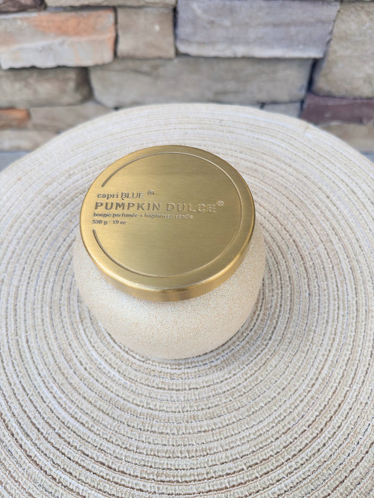 [Capri Blue] Pumpkin Dulce Glam Signature Candle 19oz - The Pink Pineapple 850
