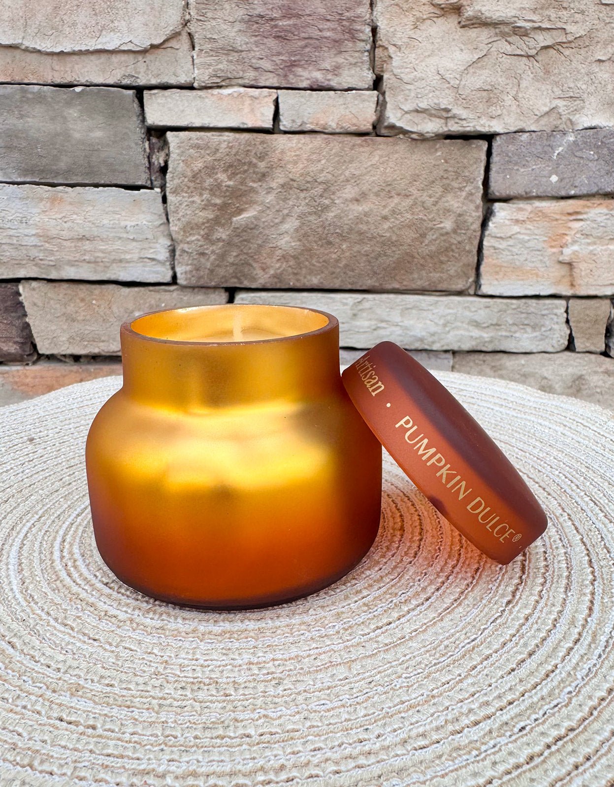 [Capri Blue] Pumpkin Dulce Tuscan Radiance Petite Candle - The Pink Pineapple 850