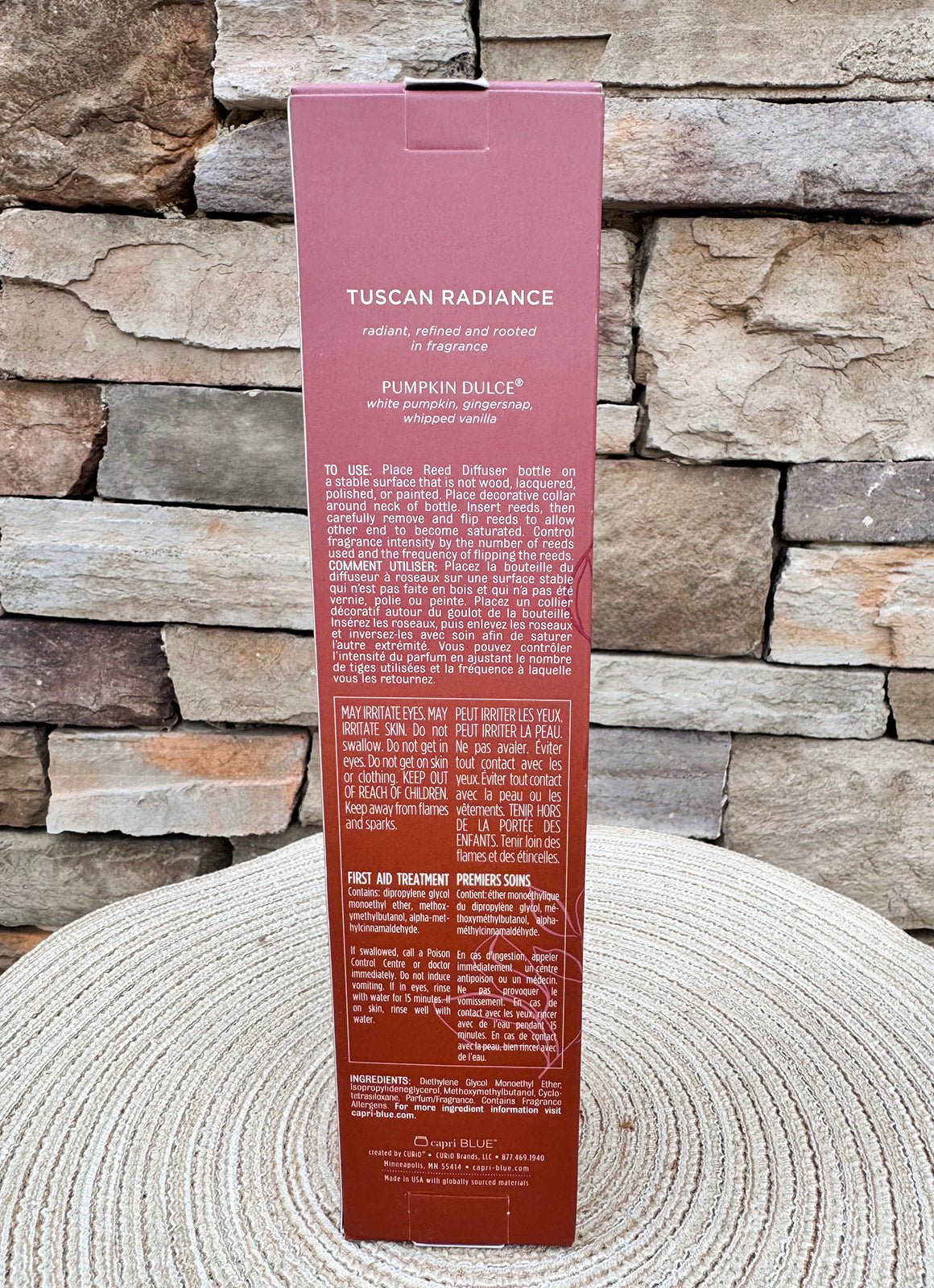 [Capri Blue] Pumpkin Dulce Tuscan Radiance Reed Diffuser - The Pink Pineapple 850