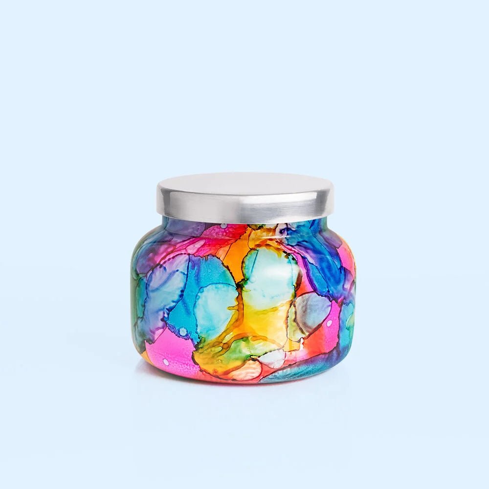 Capri Blue Rainbow Watercolor Signature Jar 19 oz - The Pink Pineapple 850