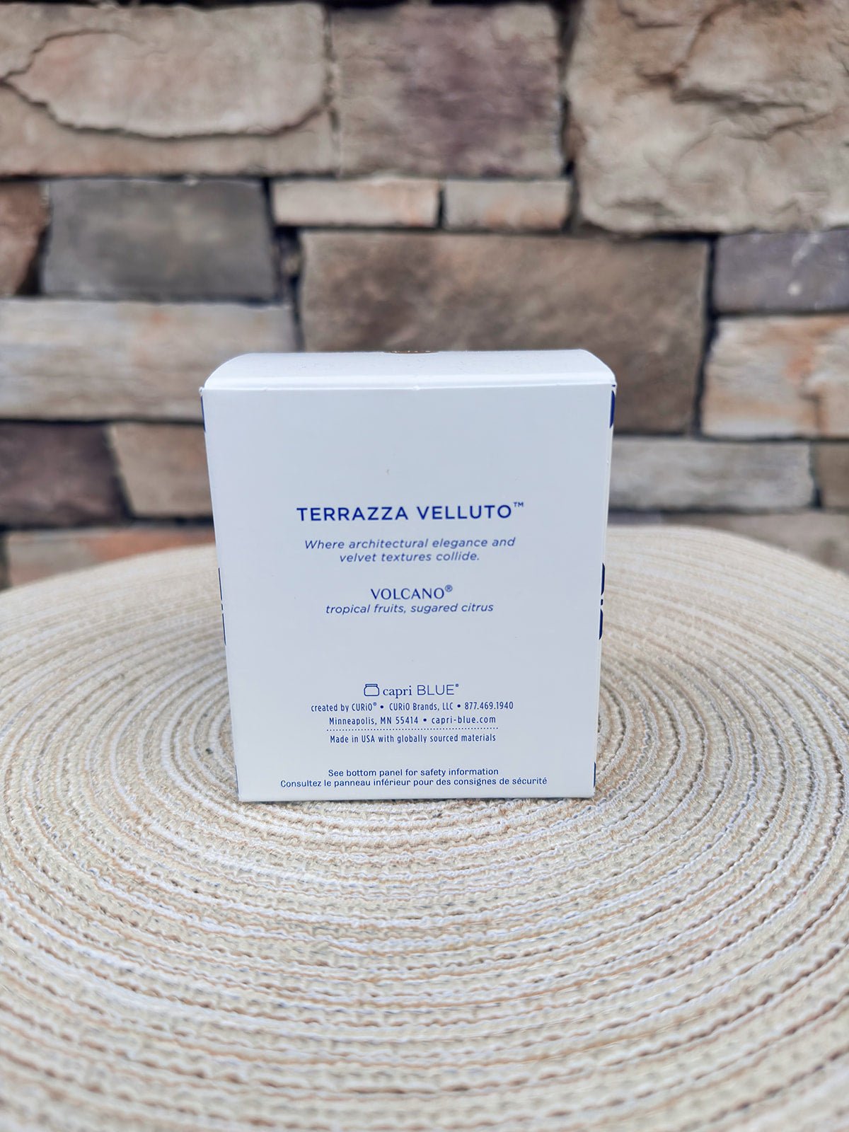 [Capri Blue] Volcano Terrazza Velluto Boxed Tumbler Candle - The Pink Pineapple 850