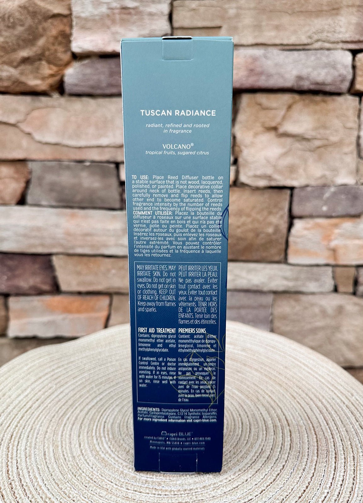 [Capri Blue] Volcano Tuscan Radiance Reed Diffuser - The Pink Pineapple 850