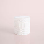 Capri Blue Volcano White Opal Gilded Faceted Jar 11 oz - The Pink Pineapple 850