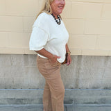 Caramel Bootcut Pants - The Pink Pineapple 850